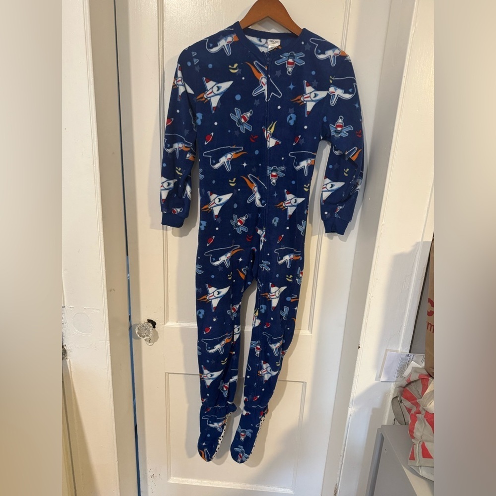 Cherokee Blue Footies One Piece with Space Theme - Picture 4 of 5